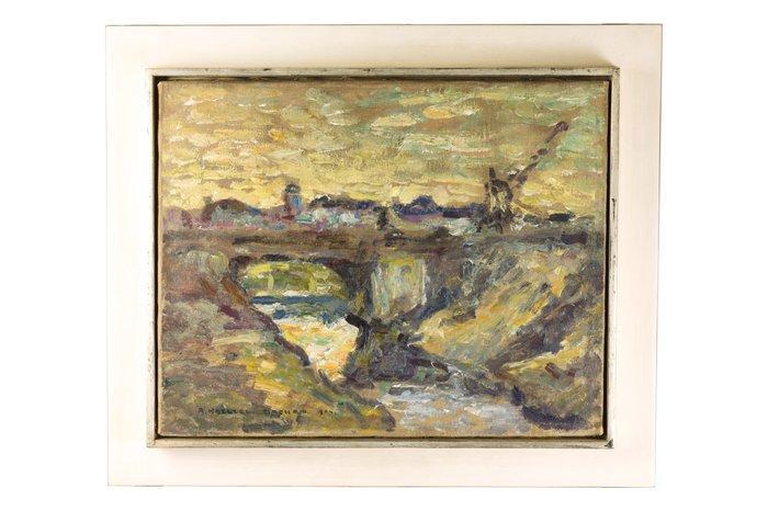 Adolf Richard Hölzel (1853-1934) - Dachau, 1904, Antiek en Kunst, Kunst | Schilderijen | Klassiek