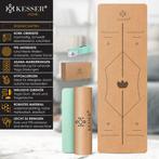 Yoga mat kurk - 183x61cm - extra dikke turnmat / fitnessmat, Sport en Fitness, Verzenden, Nieuw