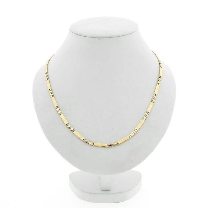 Gouden halsketting (van een chatelaine), Handtassen en Accessoires, Kettingen, Overige kleuren, Gebruikt, Goud, Ophalen of Verzenden