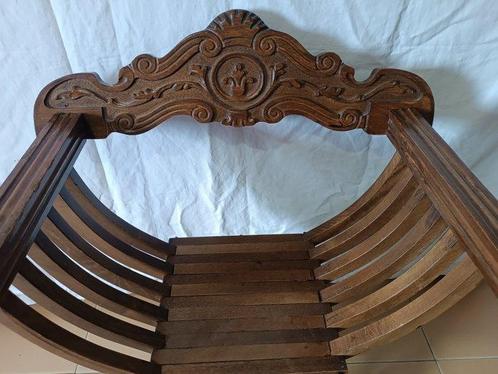 Stoel - Hout - Savonarola, Antiek en Kunst, Curiosa en Brocante