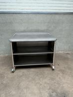 Verrijdbare rvs werktafel met opbergruimte 120 cm, Ophalen of Verzenden, Gebruikt, Inox Meubilair