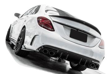 Geschikt voor Mercedes W205 S205 C-Klasse diffuser + uitlaat, Verzenden
