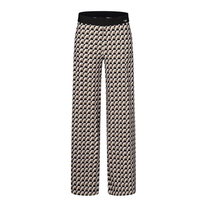 Cambio • wijde broek Allison motief • 36, Kleding | Dames, Broeken en Pantalons, Verzenden