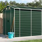 vidaXL Tuinschuur 191x470x198 cm gegalvaniseerd staal groen, Verzenden, Nieuw