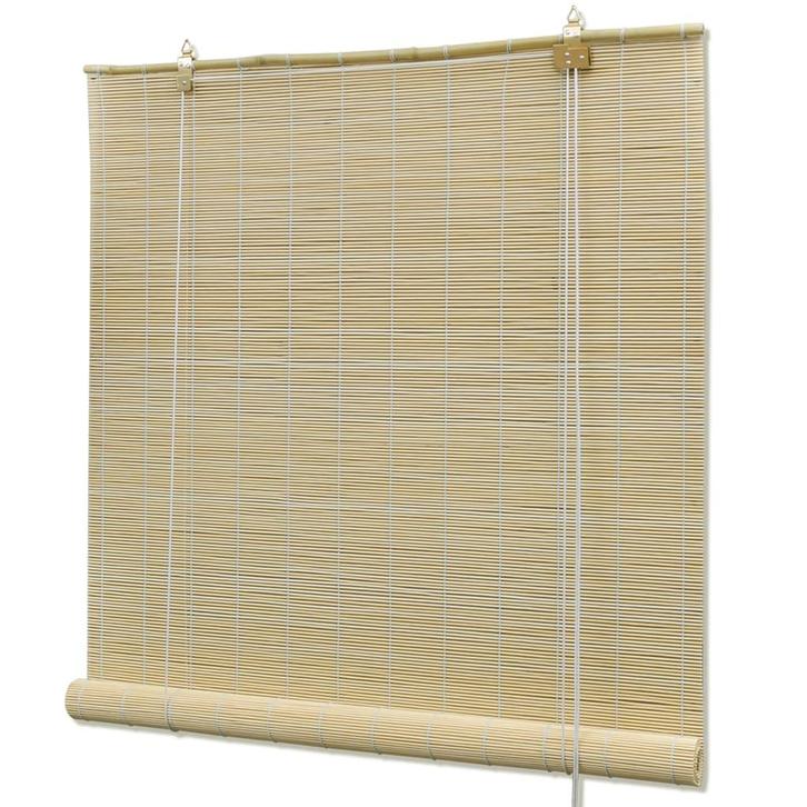 vidaXL Rolgordijn 120x160 cm bamboe naturel, Huis en Inrichting, Stoffering | Gordijnen en Lamellen, Nieuw, Verzenden
