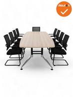 Grote vergadertafel - bootvormig SIGN - 320x120 cm - NIEUW, Vergader- of Presentatieruimte, Ophalen of Verzenden, Nieuw zonder verpakking