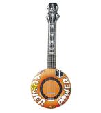Hippie 60S Nep Banjo Oranje Opblaasbaar 1m, Verzenden, Nieuw