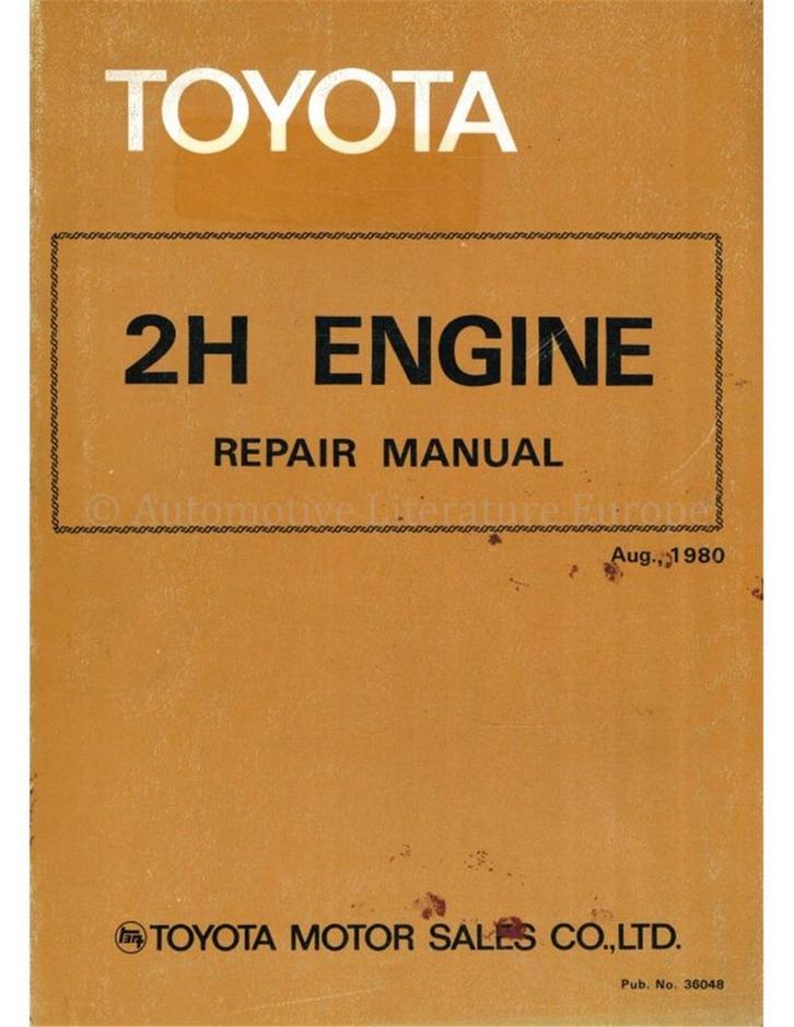 1980 TOYOTA LAND CRUISER MOTOR WERKPLAATSHANDBOEK ENGELS, Auto diversen, Handleidingen en Instructieboekjes