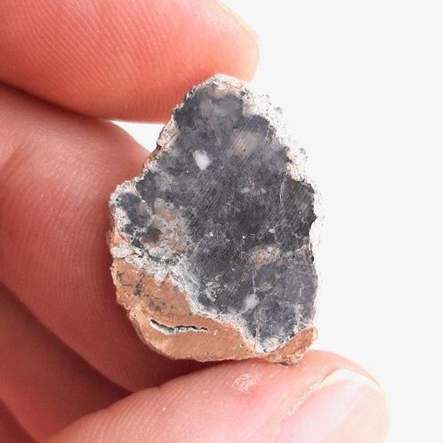Météorite lunaire. Roche provenant de la Lune. Tranche -, Verzamelen, Mineralen en Fossielen