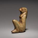 Oud-Egyptisch Faience Prachtige ingelegde amulet van geest
