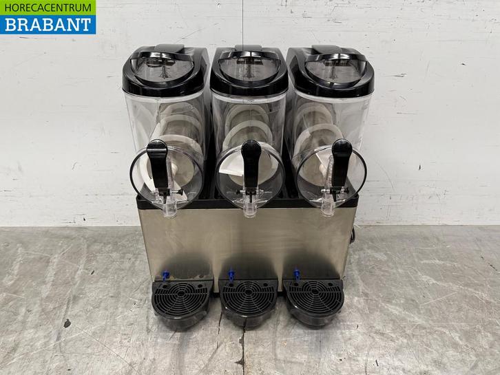RVS Slushmachine Granita Machine 3 x 12 liter 230V Horeca, Zakelijke goederen, Horeca | Keukenapparatuur, Ophalen of Verzenden