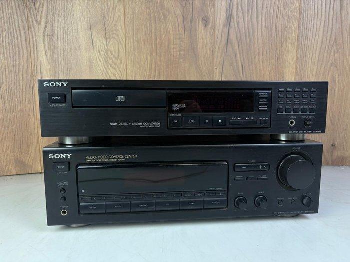 Sony - STR-D265 Receiver + CDP-195 CD Player Stereoset, Audio, Tv en Foto, Radio's