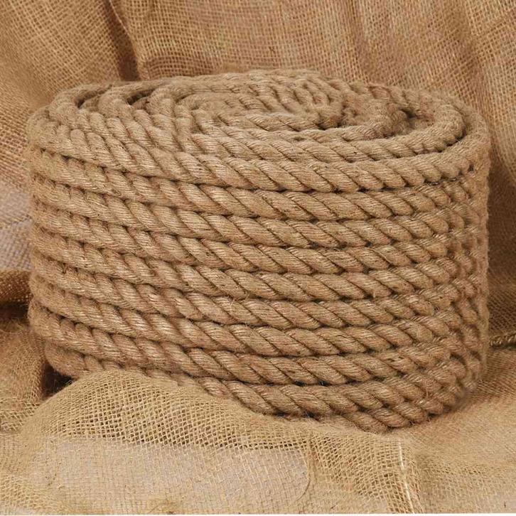 vidaXL Touw 20 mm 100 m 100% jute, Doe-het-zelf en Bouw, IJzerwaren en Bevestigingsmiddelen, Nieuw, Verzenden