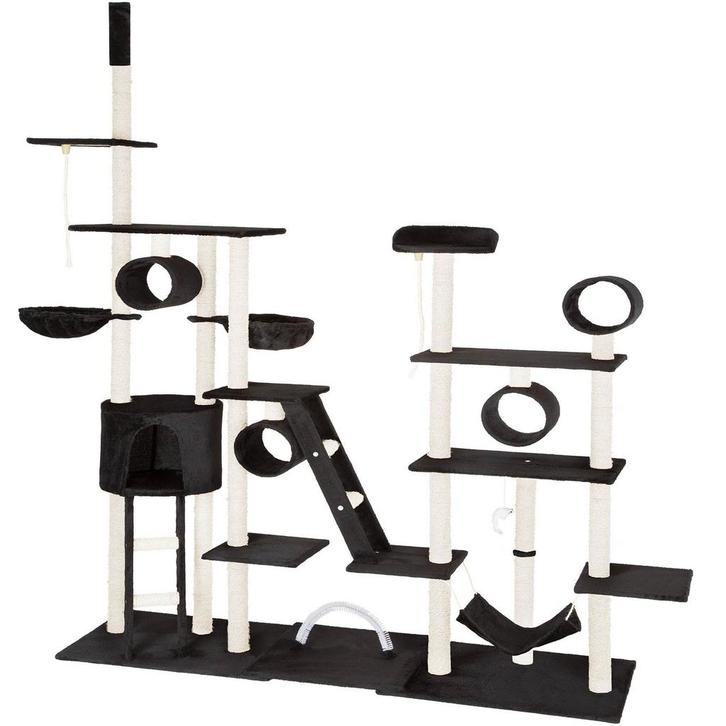 tectake Krabpaal Snooky 261cm - zwart, Dieren en Toebehoren, Katten-accessoires, Verzenden
