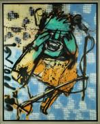 Herman Brood | Giclée: De Zanger | Afmeting 100cm x 125cm, Antiek en Kunst, Kunst | Litho's en Zeefdrukken, Ophalen of Verzenden