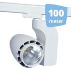 *TIP*  LED railverlichting vento wit 100 spots + 100m rails, Huis en Inrichting, Lampen | Spots, Ophalen of Verzenden, Nieuw