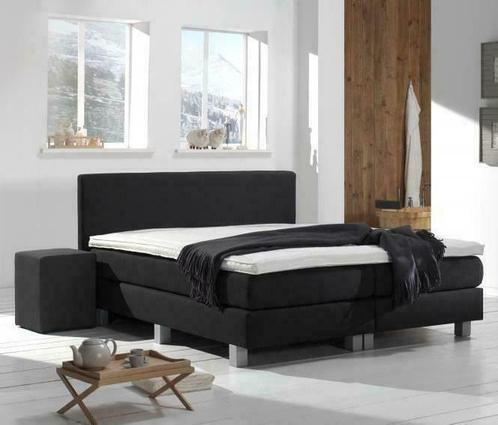 Boxspring Victory - 140 x 200 - Detroit Anthracite €349,-, Huis en Inrichting, Slaapkamer | Boxsprings