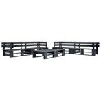 vidaXL 6-delige Loungeset pallet hout zwart