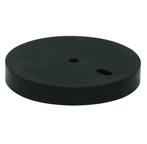 Deurstop verhoger 12 mm rubber zwart, Nieuw