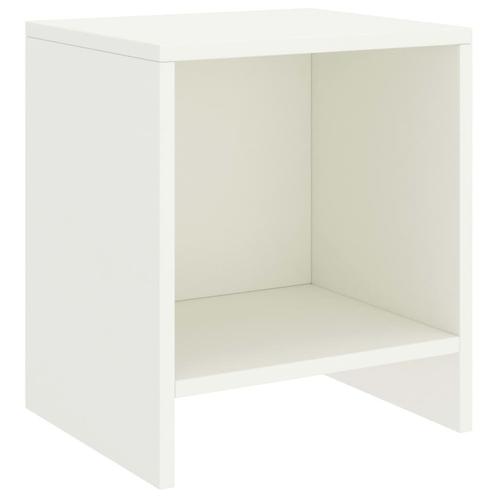 vidaXL Nachtkastje 35x30x40 cm massief grenenhout wit, Huis en Inrichting, Slaapkamer | Nachtkastjes, Nieuw, Verzenden