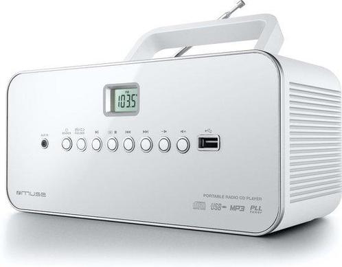 Muse M-28RDW - Draagbare radio/CD-/MP3-speler met USB, wit, Audio, Tv en Foto, Overige Audio, Tv en Foto, Nieuw, Verzenden