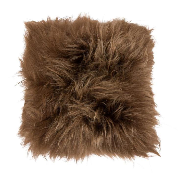 IJslandse Stoelpad langharig | Heima Living, Huis en Inrichting, Woonaccessoires | Kussens, Bruin, Nieuw, Verzenden