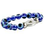 Fako Bijoux® - Armband Voor Click Buttons - Kralen - Oog, Handtassen en Accessoires, Verzenden, Nieuw