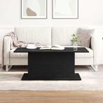 vidaXL Salontafel Zwart Eiken 102x55,5x40 cm Bewerkt Hout, Huis en Inrichting, Verzenden, Nieuw