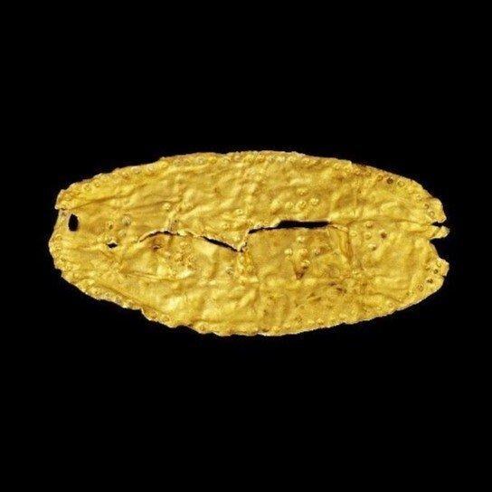 Oud-Grieks, Hellenistisch Goud Griekse gouden diadeem - 0 mm, Handtassen en Accessoires, Antieke sieraden