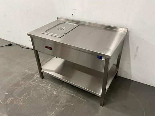 RVS Werktafel met Bain-Marie - Deltahoreca, Zakelijke goederen, Horeca | Keukenapparatuur, Gebruikt, Verzenden