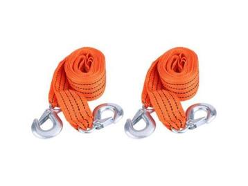 Veiling - 2x Sleepkabel 3 meter 3 ton belasting Met veilighe beschikbaar voor biedingen