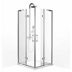 Aanbieding: Douchecabine BWS Double Hoekinstap Vierkant, Ophalen of Verzenden, Nieuw, Chroom, Douche