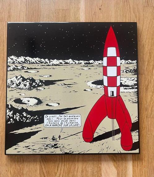 1 Enamelled plate - Plaque émaillée Tintin (1985) – Les, Boeken, Stripverhalen