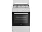 Beko FBG62010DW - Vrijstaand fornuis - Gaskookplaat 4, Verzenden, Zo goed als nieuw