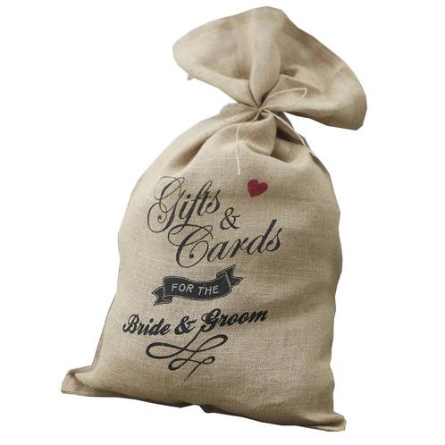 Hessian Cards Sack, Hobby en Vrije tijd, Feestartikelen, Nieuw, Verzenden