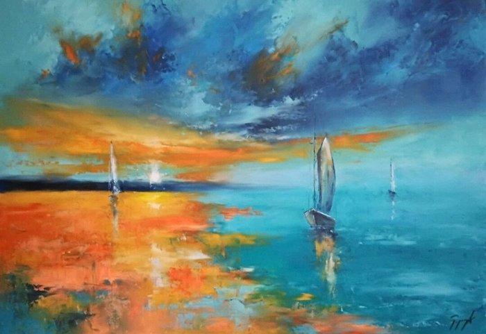 Robert Popczyk Art - Sails, Antiek en Kunst, Kunst | Schilderijen | Modern