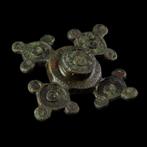 Gallo-Romeins - vroege Germaanse emaille kruisvormige broche