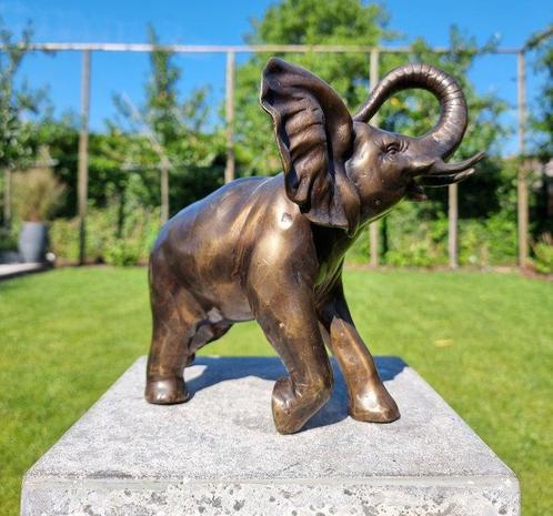 Beeldje - Olifant - Brons, Antiek en Kunst, Kunst | Designobjecten