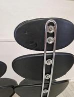 Stoel - Chroom, Synthetisch leder - een paar stoelen