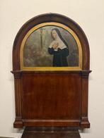 École italienne (XX) - Dipinto Religioso cornice a tempio