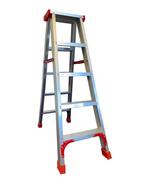 Ladder - huishoudtrap - trapladder - dubbelzijdig - 2x 5..., Doe-het-zelf en Bouw, Ophalen of Verzenden, Nieuw