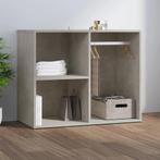 vidaXL Armoire de dressing Gris béton 80x40x65 cm Bois, Verzenden, Neuf