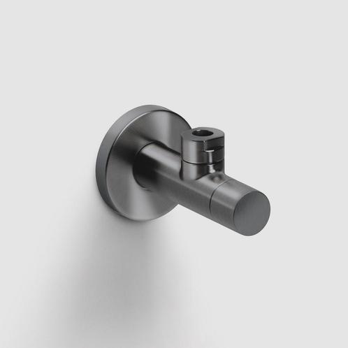 Hoekstopkraan Clou Hightech Brons Geborsteld PVD, Doe-het-zelf en Bouw, Sanitair, Kraan, Nieuw, Ophalen of Verzenden