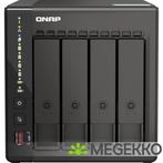 QNAP TS-453E NAS Tower Ethernet LAN Zwart J6412, Computers en Software, Verzenden, Nieuw