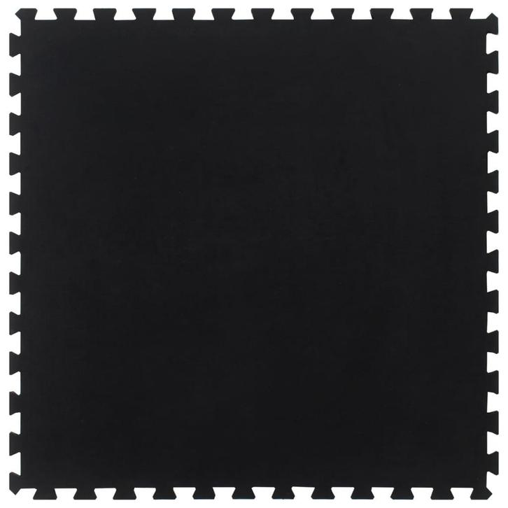vidaXL Rubbertegel 12 mm 100x100 cm zwart, Sport en Fitness, Fitnessmaterialen, Nieuw, Verzenden
