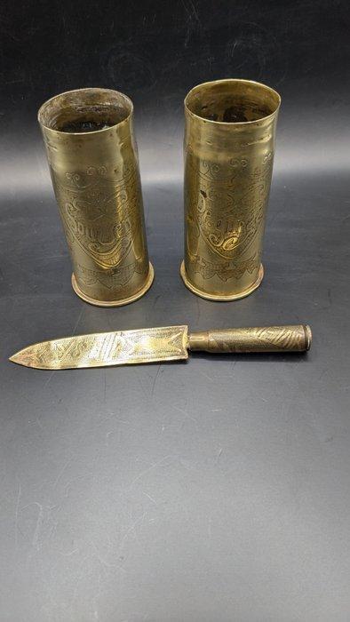 Belgique - Souvenir de guerre Belge ww1 - Équipement, Verzamelen, Militaria | Algemeen