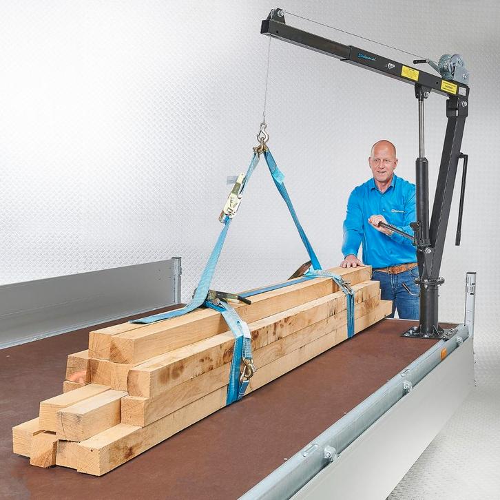 Datona Aanhangerkraan manueel max. 800 kg - Datona - Zwart, Bricolage & Construction, Outillage | Autres Machines, Enlèvement ou Envoi