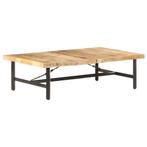 vidaXL Salontafel 142x90x42 cm massief mangohout, Huis en Inrichting, Tafels | Salontafels, Verzenden, Nieuw