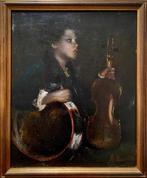 Antonio Mancini (1852-1930), after - Giovane Violinista