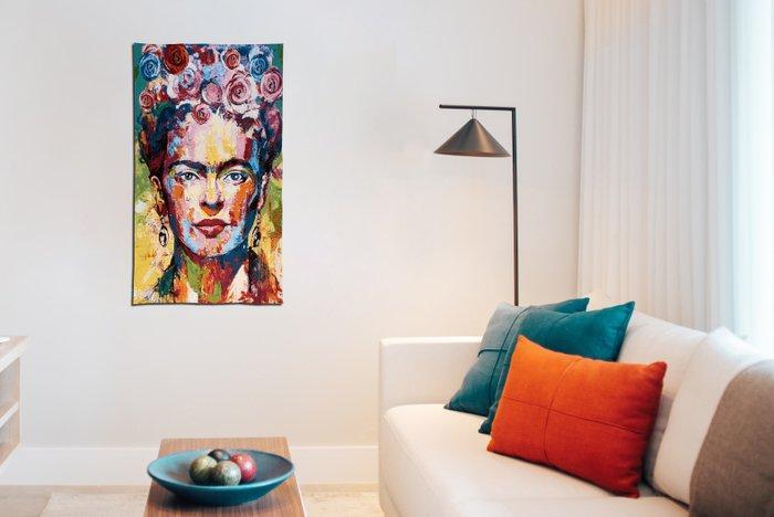 Exclusief gobelinpaneel Viva la Vida – Portret op doek van, Antiquités & Art, Curiosités & Brocante